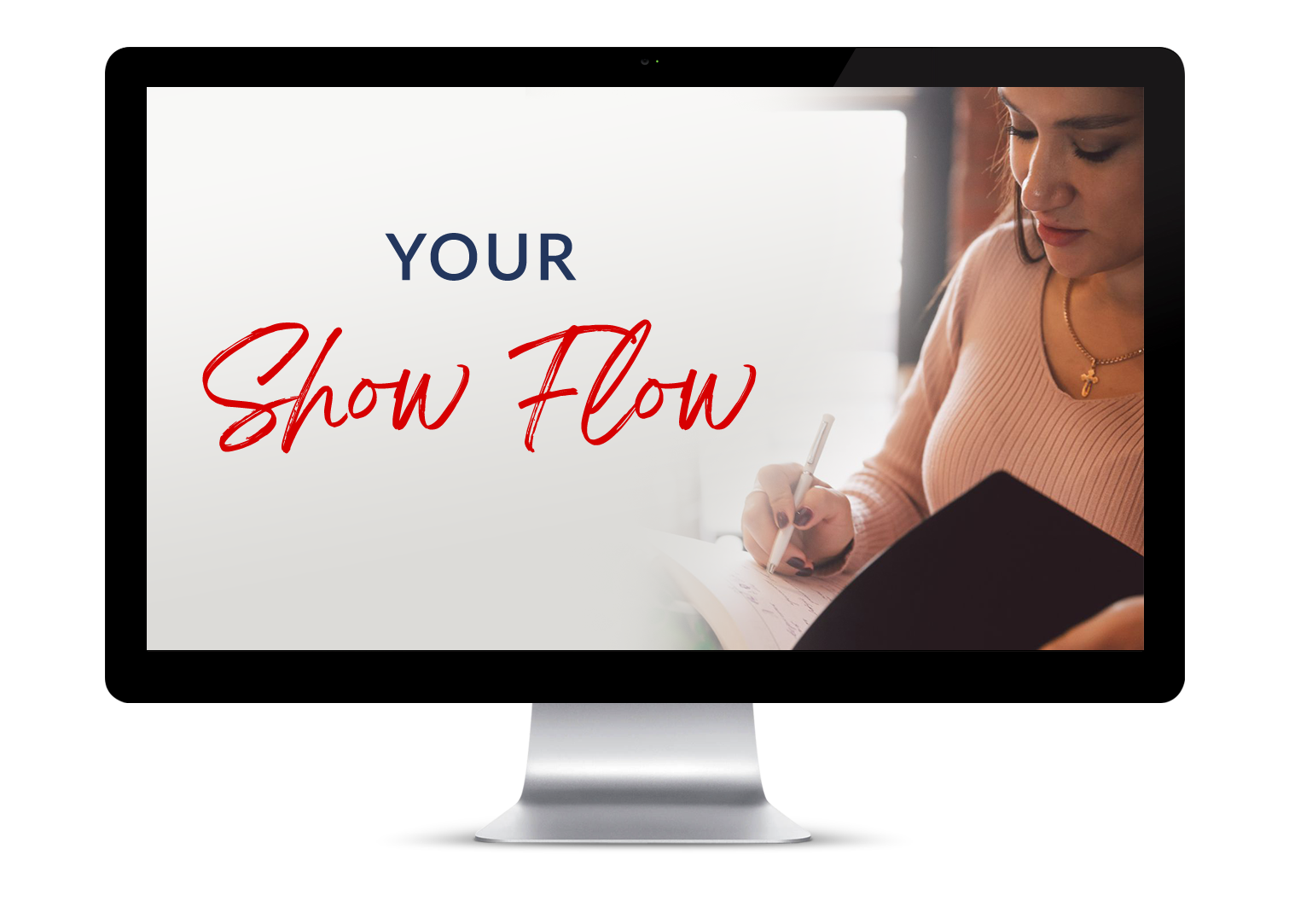 Course module mockup for Module 7 teaching how to structure your video show flow
