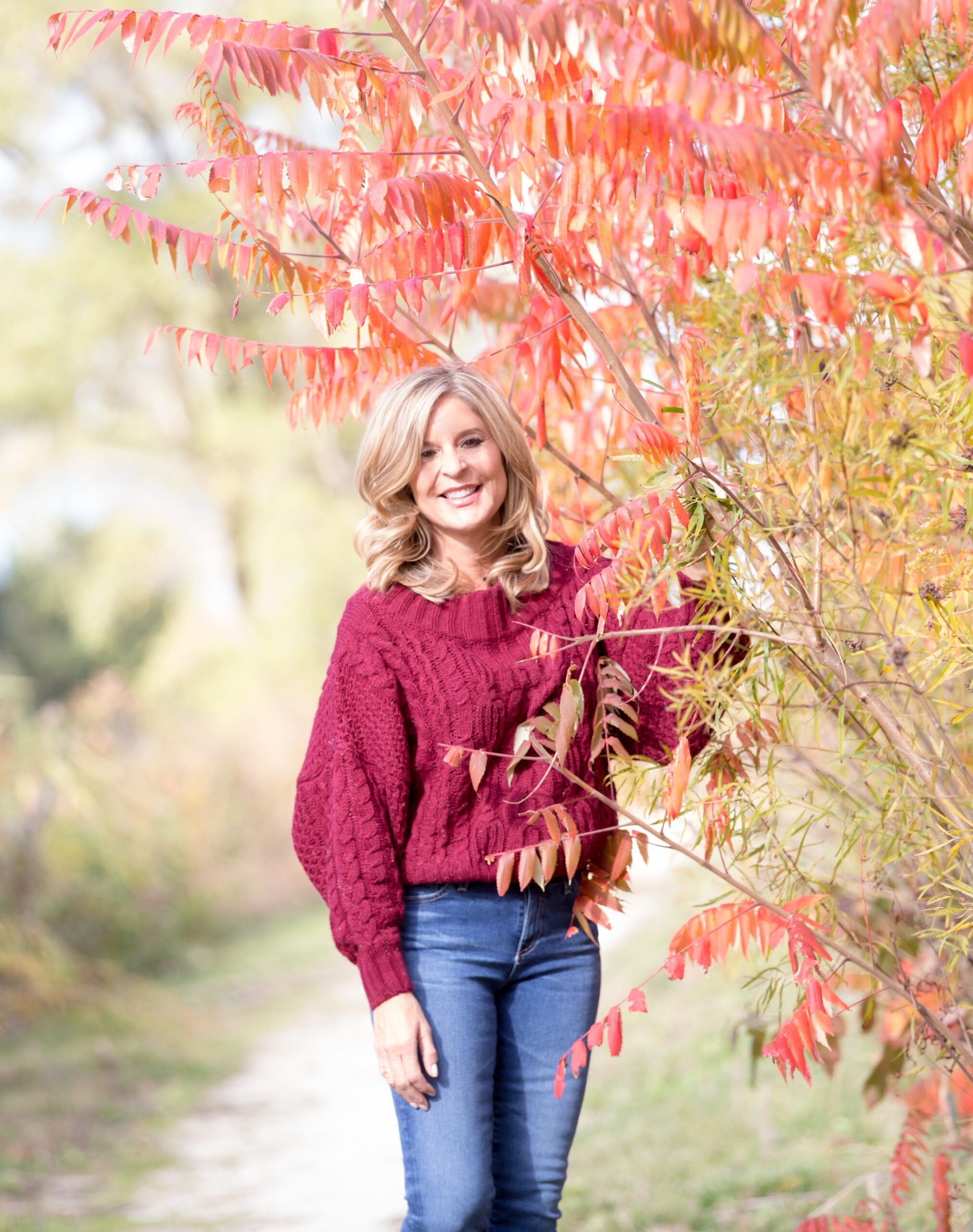 Outdoor portrait of Lesli Bitel, business coach and video show creator