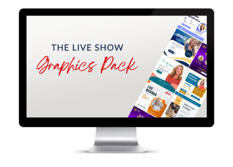 Mockup of Bonus #4 showing a live show graphics pack included in the Your Own Video Show program