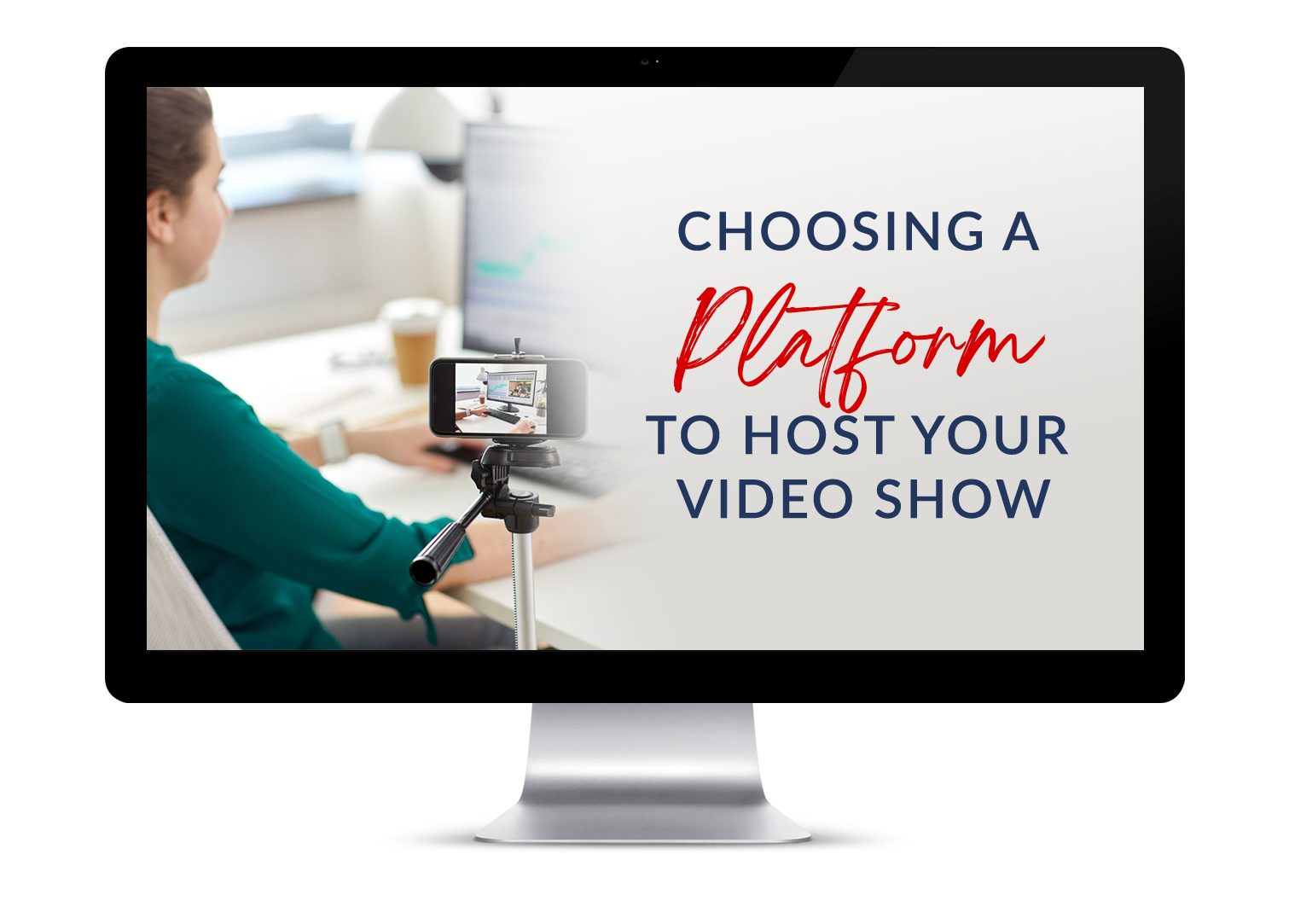 Course module mockup for choosing a platform to host your video show